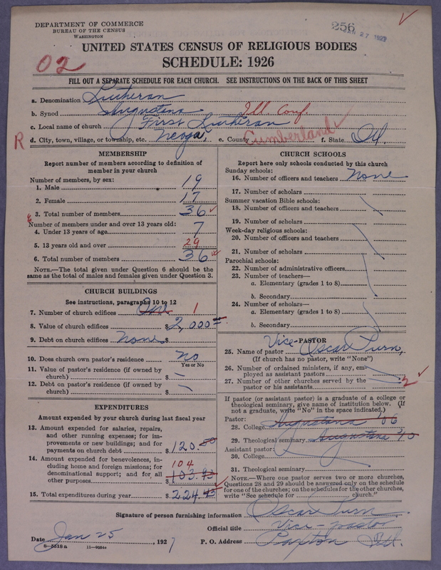 Scan of Evangelical Lutheran Augustana Synod of North America: 256