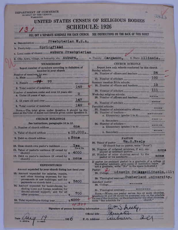 Scan of Presbyterian Church in the United States of America: 3845