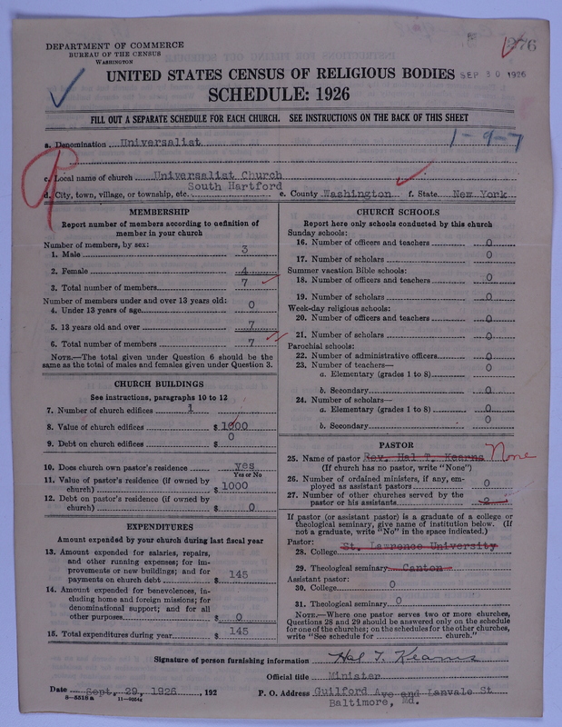 Scan of Universalist Church: 276