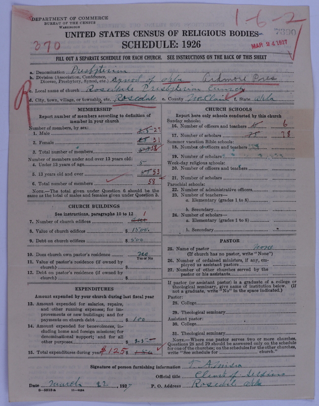 Scan of Presbyterian Church in the United States of America: 7390