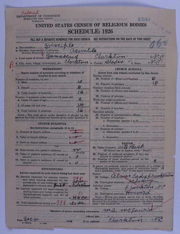Scan of Disciples of Christ: 4300
