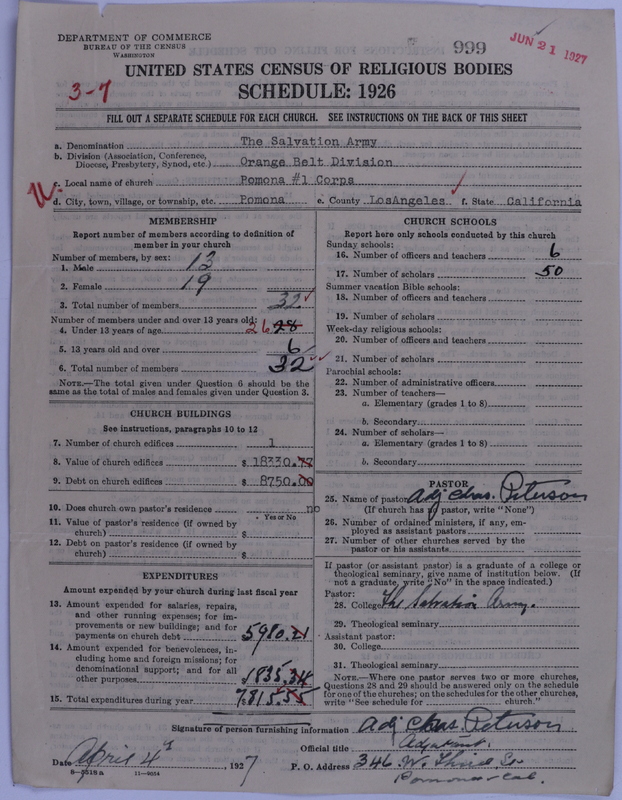 Scan of Salvation Army: 999