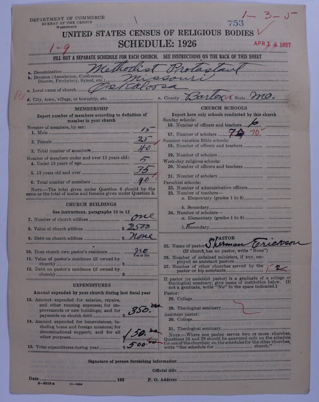 Scan of Methodist Protestant Church: 753