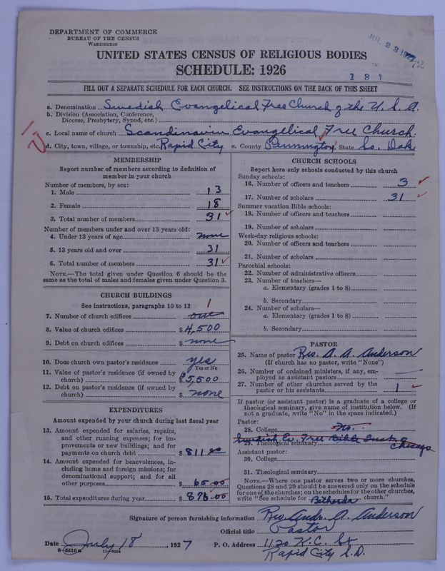 Scan of Swedish Evangelical Free Church of the United States of America: 72