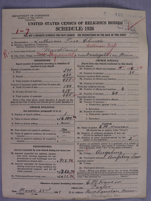 Scan of Lutheran Free Church: 112