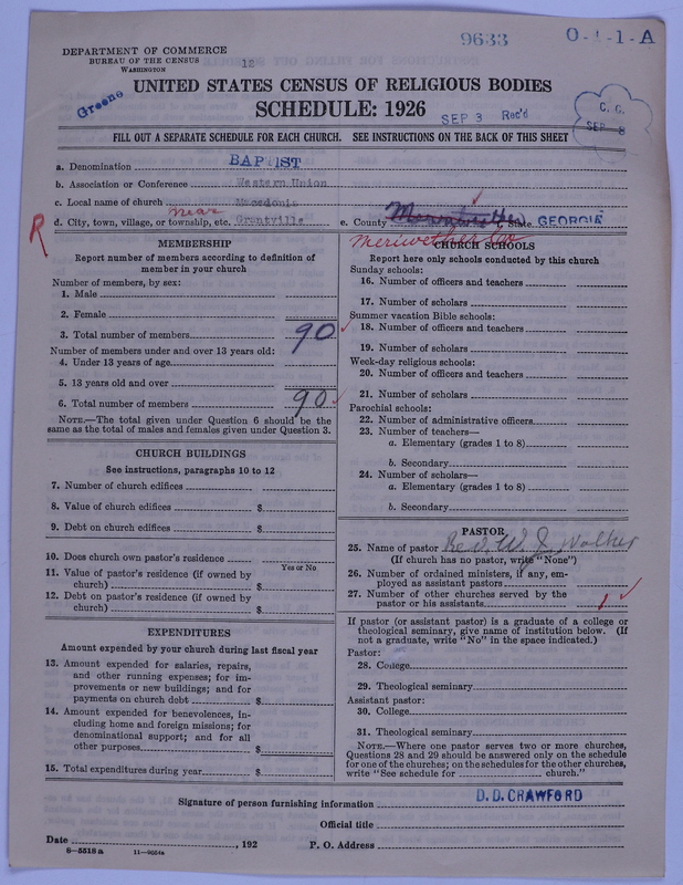 Scan of Negro Baptists: 9633