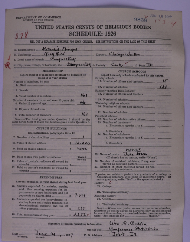 Scan of Methodist Episcopal Church: 9838