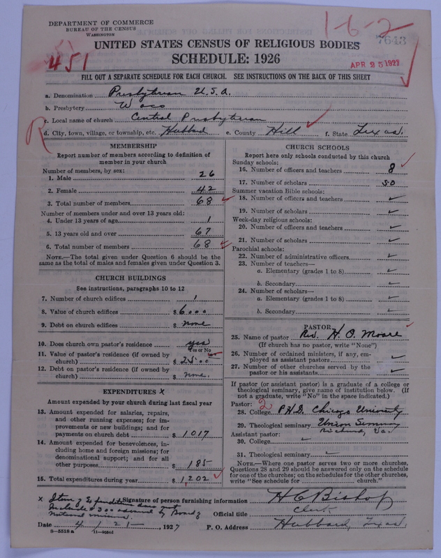 Scan of Presbyterian Church in the United States of America: 7643