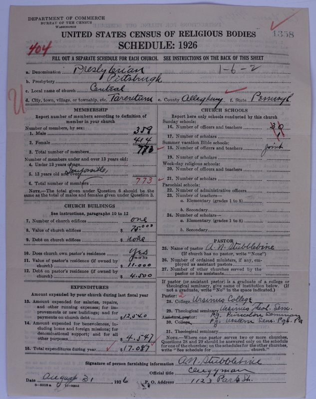 Scan of Presbyterian Church in the United States of America: 1358