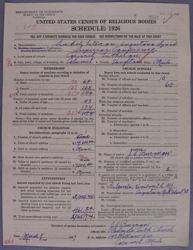 Scan of Evangelical Lutheran Augustana Synod of North America: 356