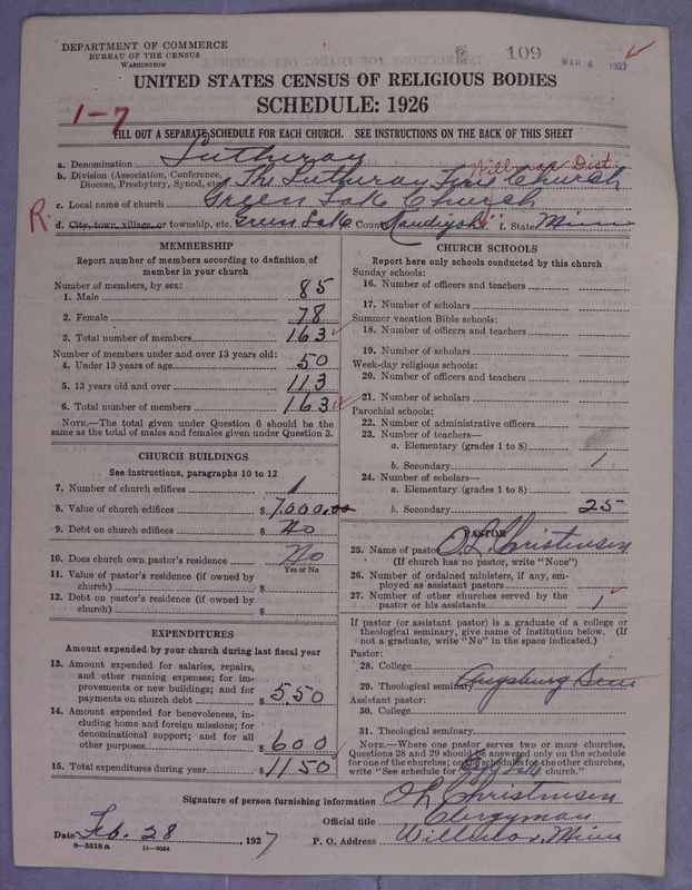 Scan of Lutheran Free Church: 109