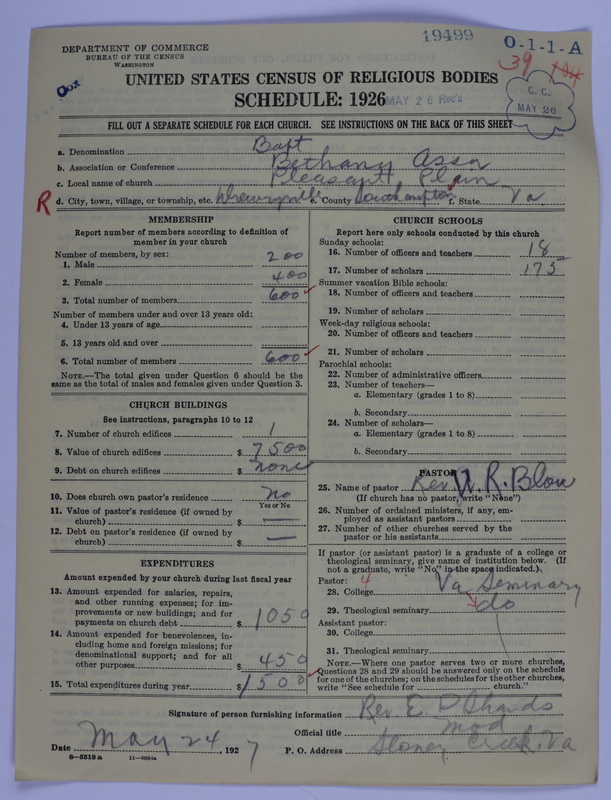Scan of Negro Baptists: 19499