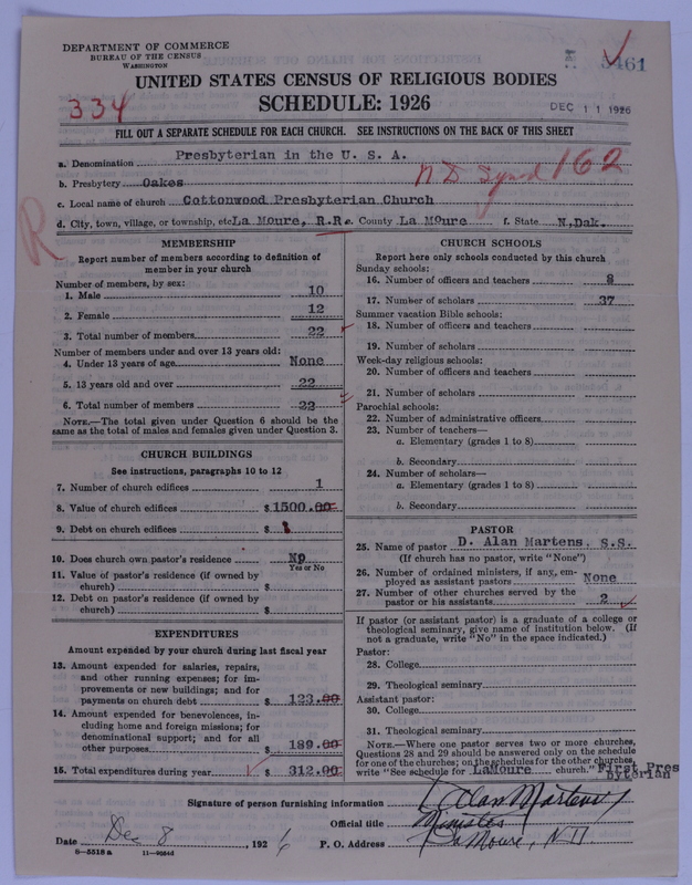 Scan of Presbyterian Church in the United States of America: 5461