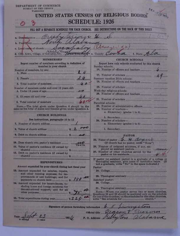 Scan of Presbyterian Church in the United States: 2363