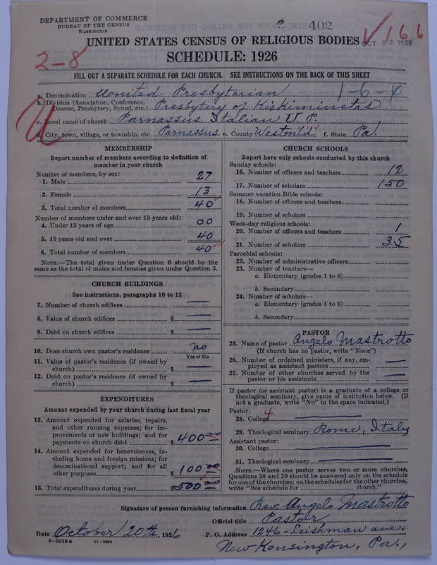 Scan of United Presbyterian Church of North America: 402