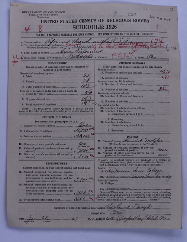 Scan of Reformed Church in the United States: 726