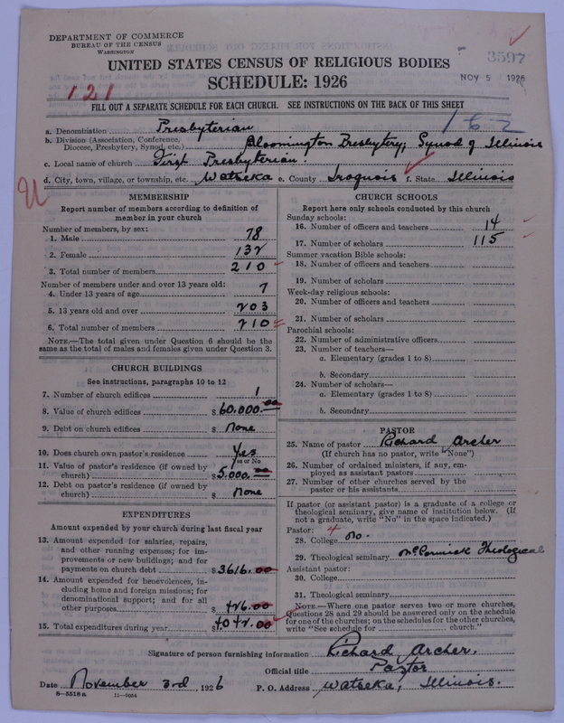 Scan of Presbyterian Church in the United States of America: 3597