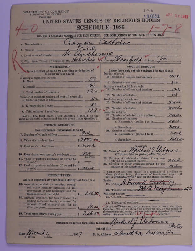 Scan of Roman Catholic Church: 11021