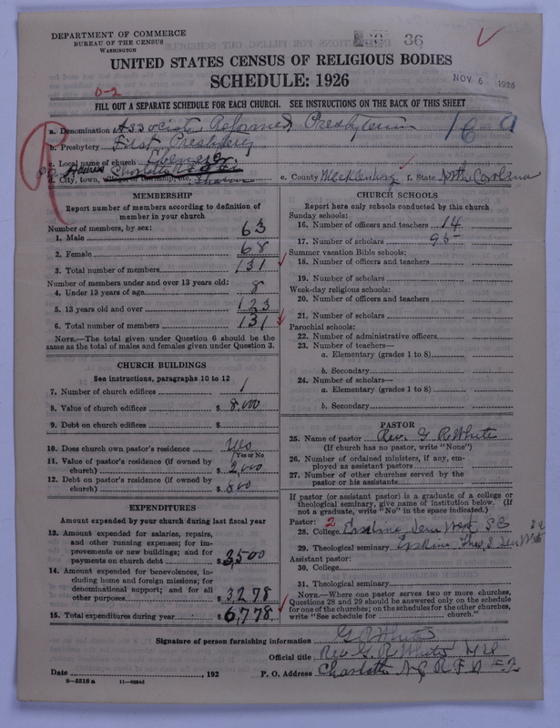 Scan of Associate Reformed Presbyterian Church: 36