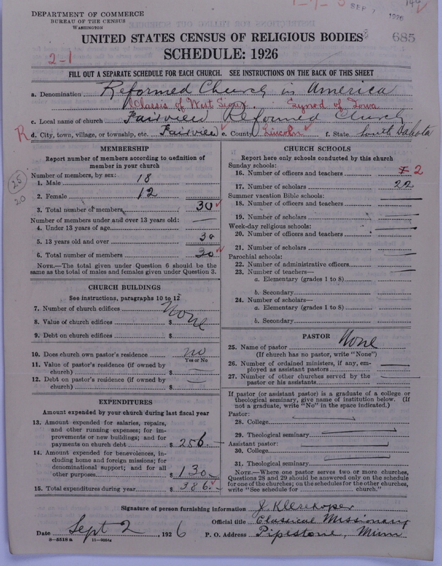 Scan of Reformed Church in America: 685