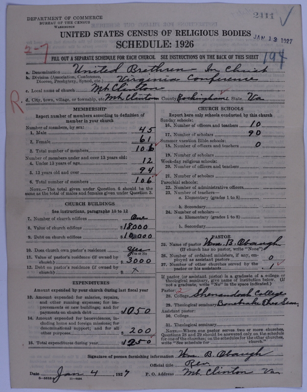 Scan of Church of the United Brethren in Christ: 2411