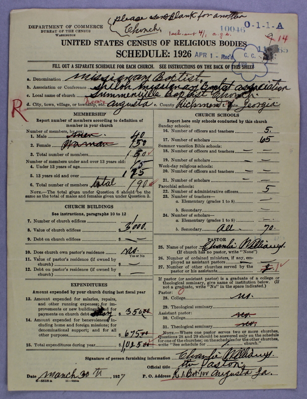 Scan of Negro Baptists: 10046