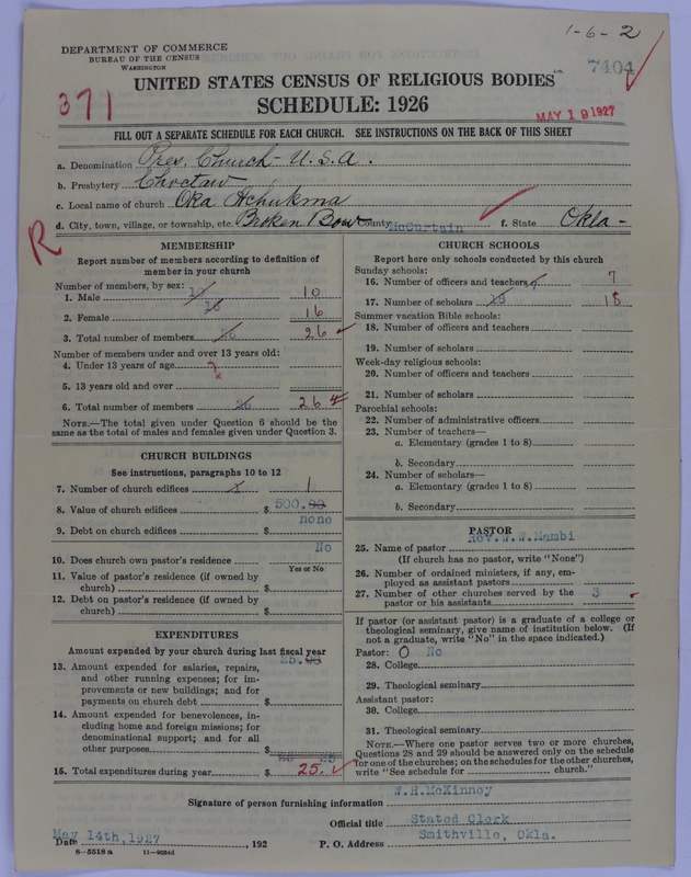 Scan of Presbyterian Church in the United States of America: 7404