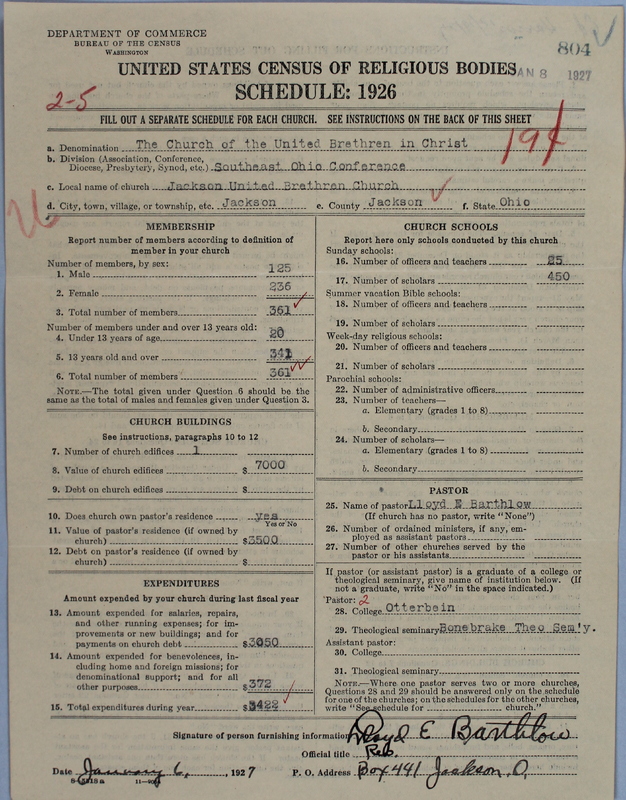 Scan of Church of the United Brethren in Christ: 804
