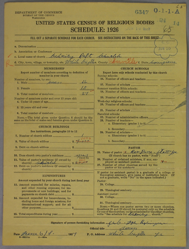 Scan of Negro Baptists: 6347