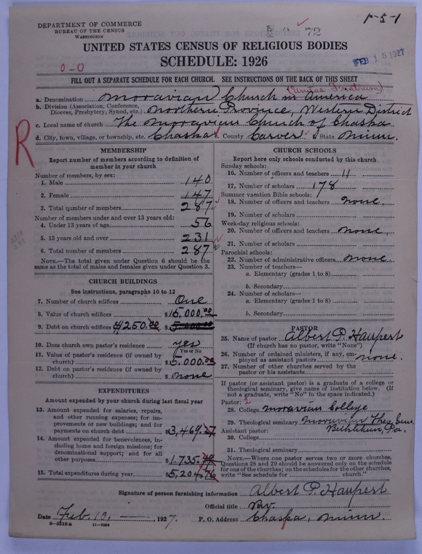 Scan of Moravian Church in America: 72