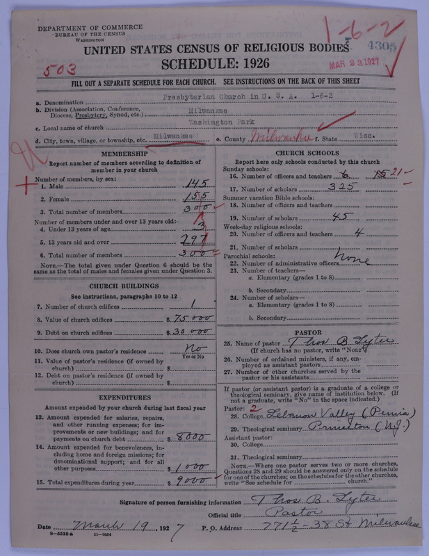 Scan of Presbyterian Church in the United States of America: 4305