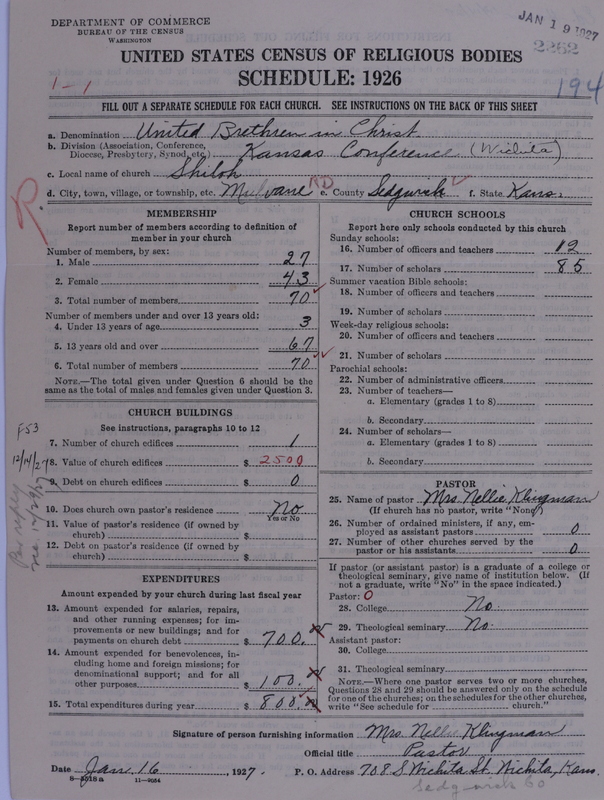 Scan of Church of the United Brethren in Christ: 2262