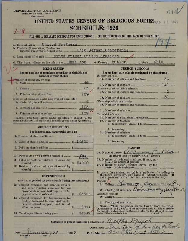 Scan of Church of the United Brethren in Christ: 614