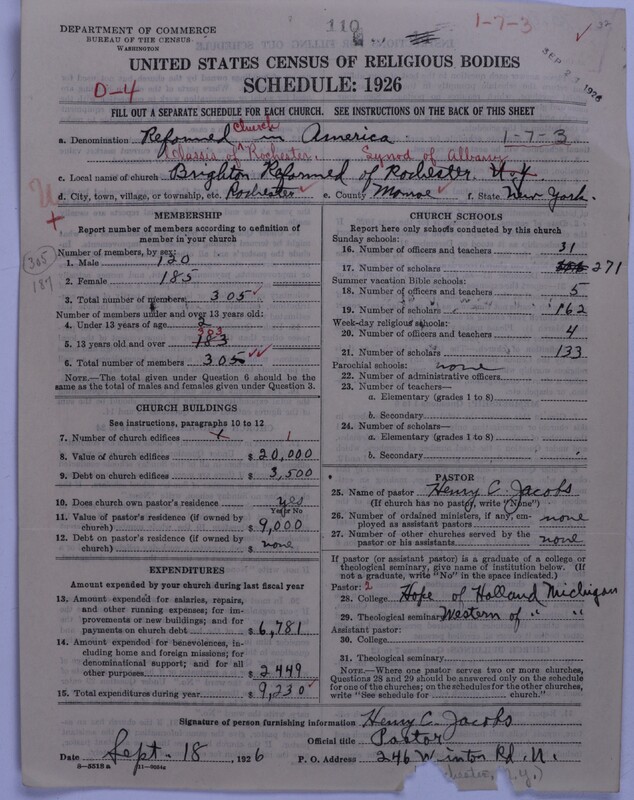 Scan of Reformed Church in America: 110