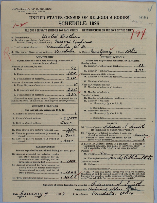 Scan of Church of the United Brethren in Christ: 896