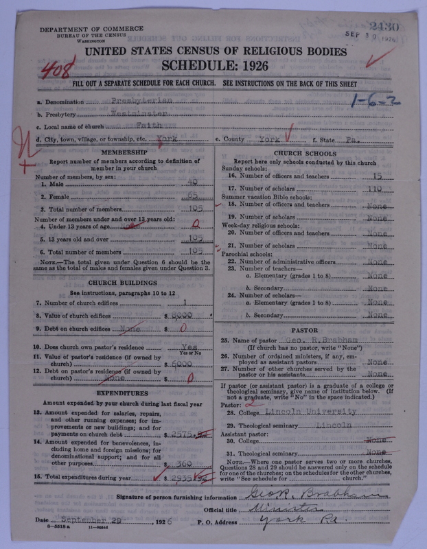 Scan of Presbyterian Church in the United States of America: 2430