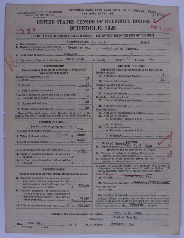 Scan of Presbyterian Church in the United States of America: 1455