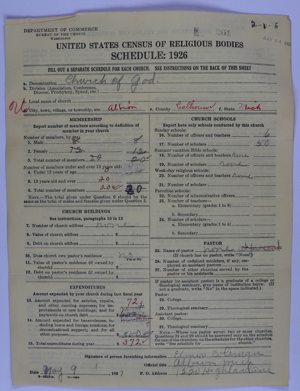 Scan of Church of God (Headquarters, Anderson, Ind.): 261