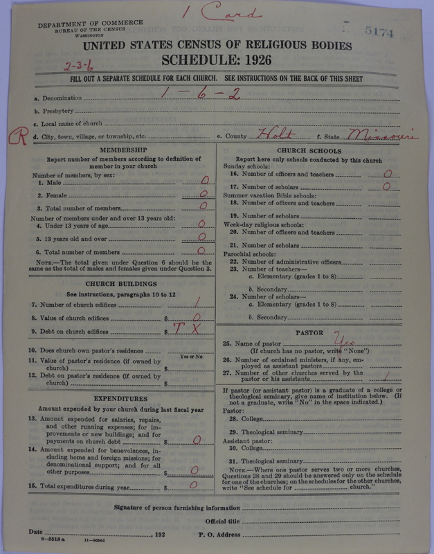 Scan of Presbyterian Church in the United States of America: 5174