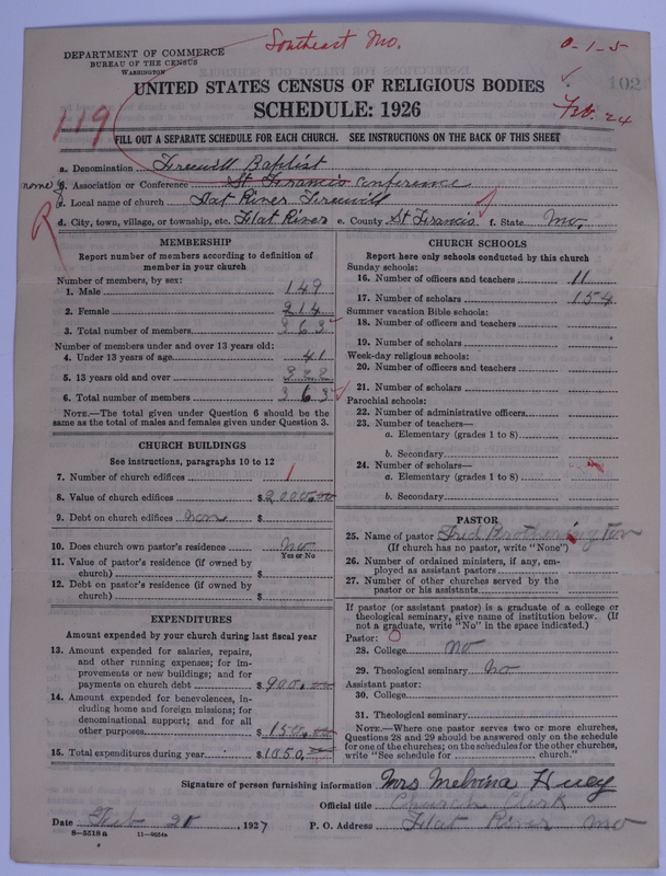 Scan of Free Will Baptists: 102