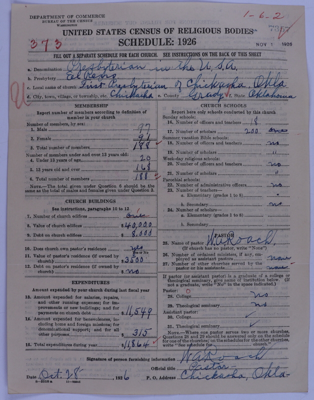 Scan of Presbyterian Church in the United States of America: 7357