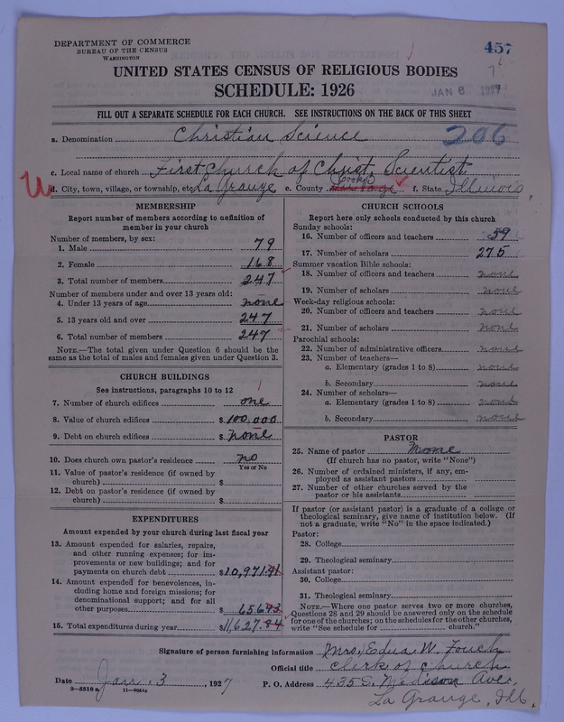 Scan of Church of Christ, Scientist: 457