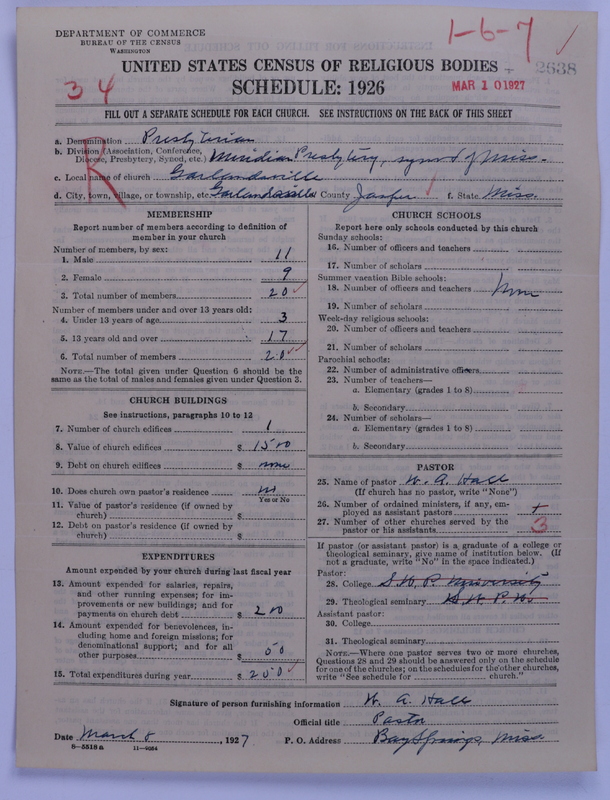 Scan of Presbyterian Church in the United States: 2638