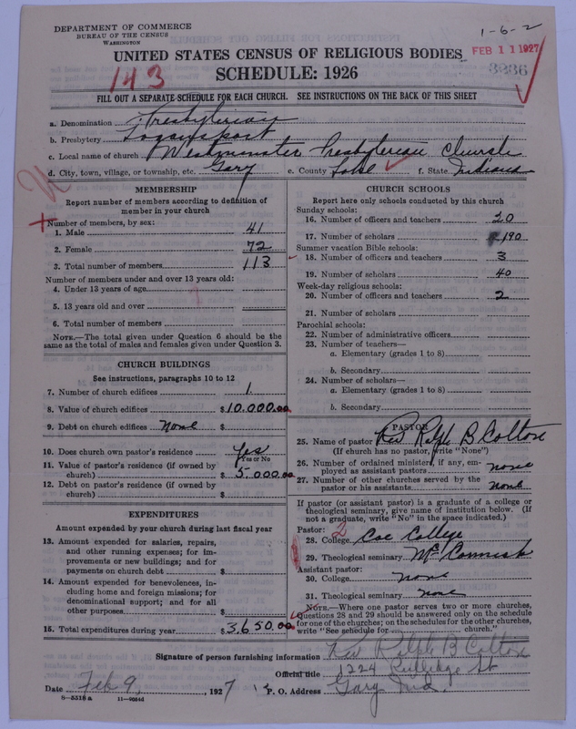 Scan of Presbyterian Church in the United States of America: 3236