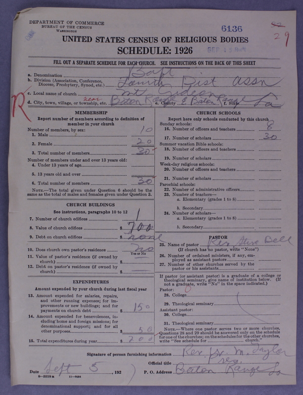 Scan of Negro Baptists: 6136
