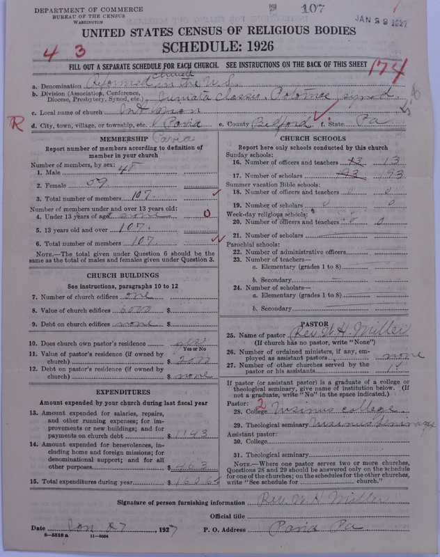 Scan of Reformed Church in the United States: 107