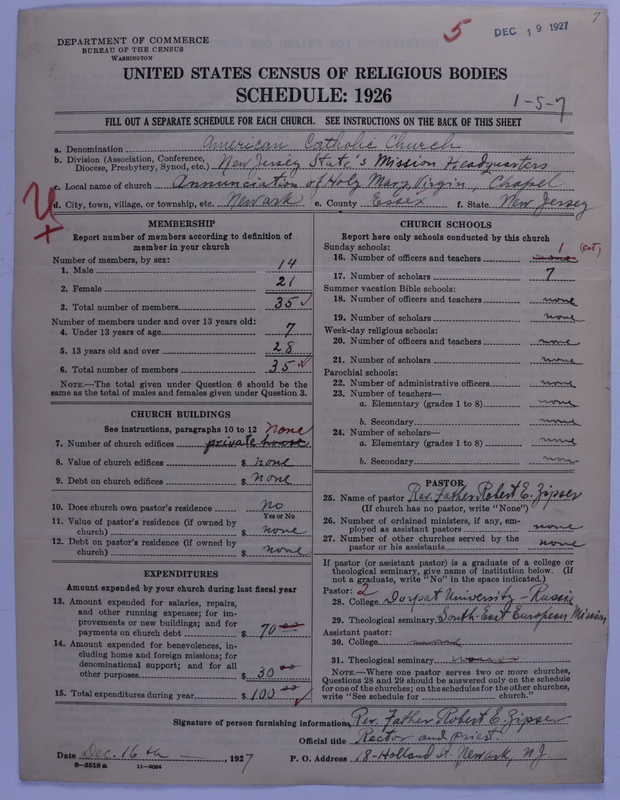 Scan of American Catholic Church: 5