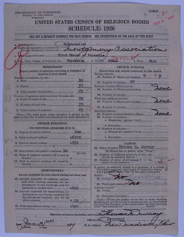 Scan of Universalist Church: 313