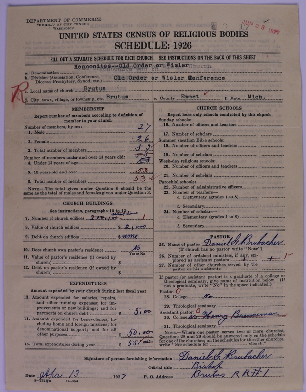 Scan of Old Order Mennonite Church (Wisler): 17