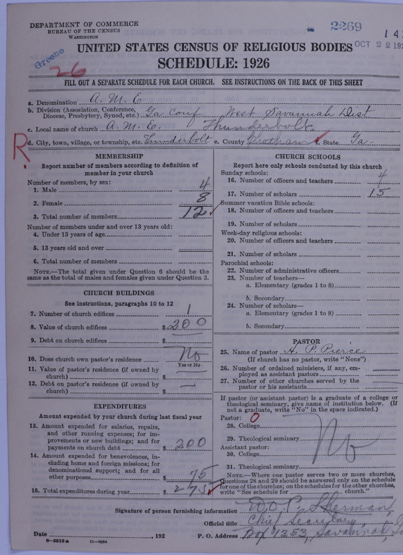 Scan of African Methodist Episcopal Church: 2269